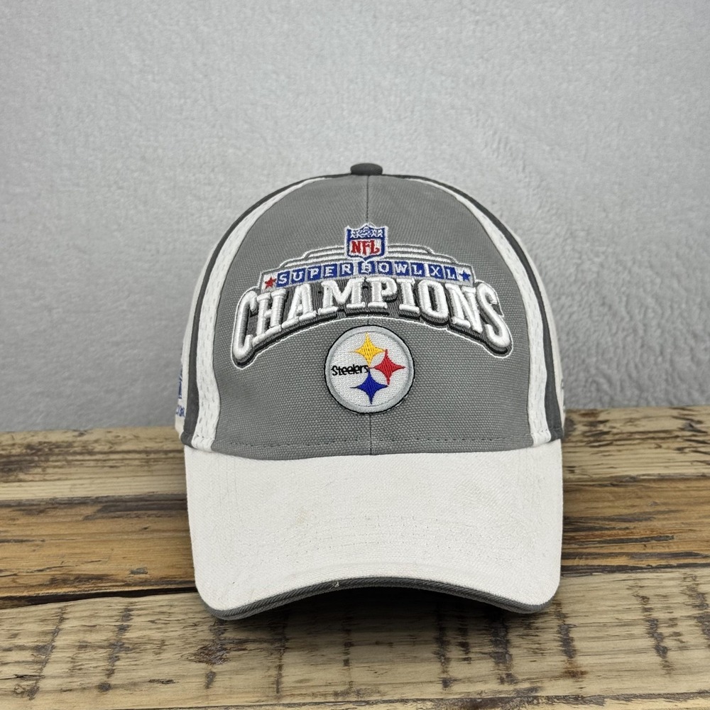 Pittsburgh‎ Steelers Hat Cap Strap Back One Size NFL Super Bowl XL Champions